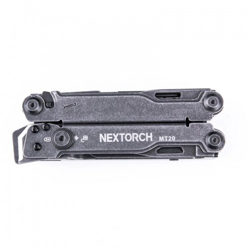 NexTorch Pioneer MT20 MultiTool Stone Grey - 15 Tools New Version Inc Glass Breaker