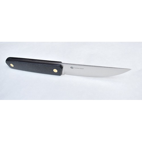Nordic Knife Design Stoat 100 Black Micarta - 4" 12C27 Sandvik Stainless Steel Blade