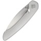 Ocaso Knives Seaton Large Pocket Knife - 2.75" Blade Silver Stainless Steel Handle
