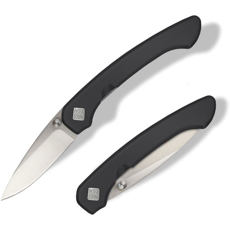 Ocaso Knives Seaton Mini Pocket Knife - 2.38" Blade Black PVD Coated Stainless Steel Handle