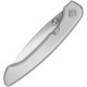 Ocaso Knives Seaton Mini Pocket Knife - 2.38" Blade Silver Stainless Steel Handle