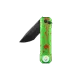 OKnife Zombie LK Button Lock Folding Knife with Integrated Rechargeable 400 Lumen White Torch - 2.5" D2 Steel Blade Cyclaire Knives and Tools