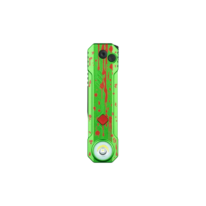 OKnife Zombie LK Button Lock Folding Knife with Integrated Rechargeable 400 Lumen White Torch - 2.5" D2 Steel Blade Cyclaire Knives and Tools