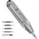 Oknife Otacle D1 Screwdriver Set Pocket Tool - 8 Sizes of Screwdriver Bits Grey Titanium