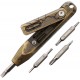 Oknife Otacle D1 Cracked Brass Pocket Tool - 8 Sizes of Hex Bits Cracked Brass Construction