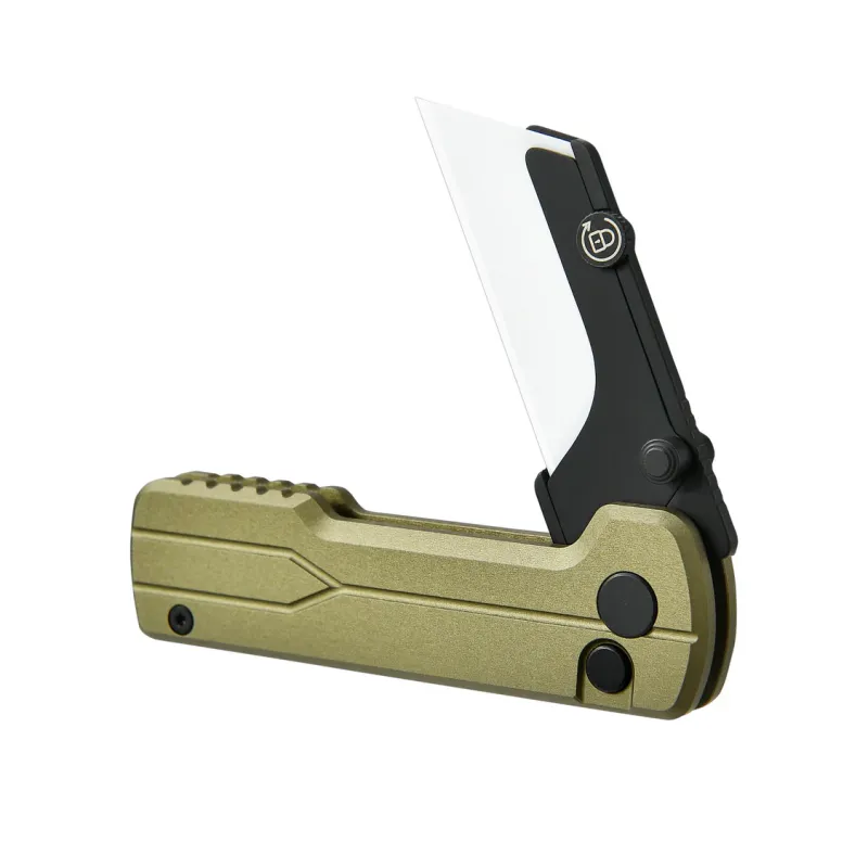 OKnife Otacle U1 Ultra Olive Green Super Aluminum Pocket Folding Utility Knife with Ceramic Blade