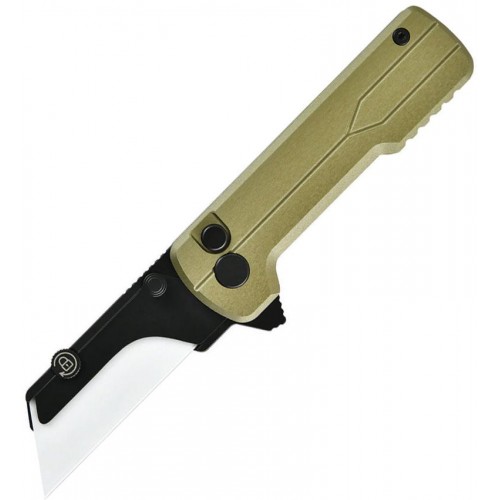 OKnife Otacle U1 Ultra Olive Green Super Aluminum Pocket Folding Utility Knife with Ceramic Blade