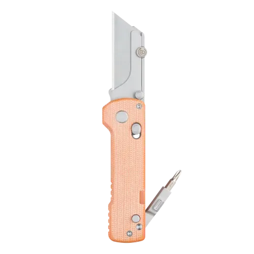 OKnife Otacle U1 Pro Rail Lock Utility Knife - Orange Micarta Handle