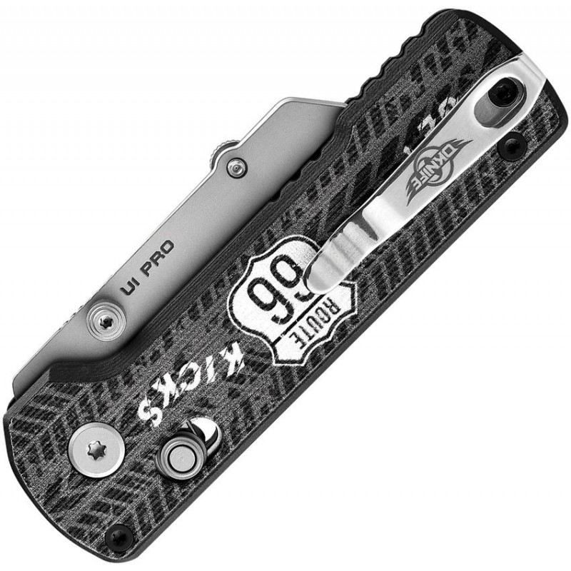 Oknife Otacle U1 Pro Folding Utility Knife - 2.23" SK5 Razor Blade Screwdriver Route 66 Ride Handle Artwork 