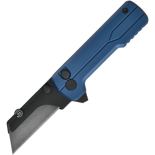 OKnife Otacle U1 Ultra Navy Blue Super Aluminum Pocket Folding Utility Knife with Ceramic Blade