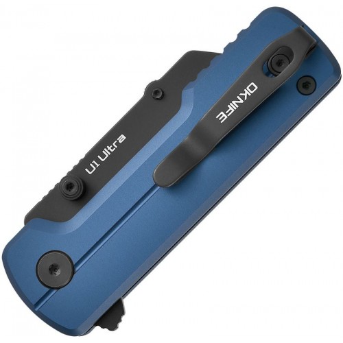 OKnife Otacle U1 Ultra Navy Blue Super Aluminum Pocket Folding Utility Knife with Ceramic Blade