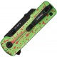OKnife Otacle U1 Ultra Zombie Green Super Aluminum Pocket Folding Utility Knife with Ceramic Blade