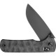 Oknife Rubato 4 Rail Lock Folding Knife - 4" Black Finish CPM-S35VN Blade Carbon Fiber Handle