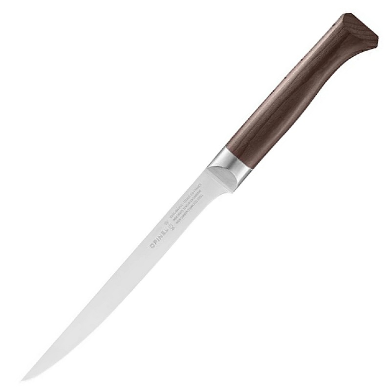 Opinel Les Forges 1890 Fillet Knife - Beech Handle - 18cm Stainless Steel Blade