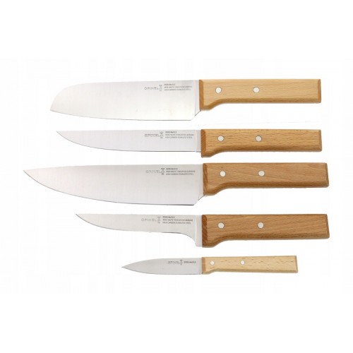 Opinel Parallele 5pc Meat Knife Block Set