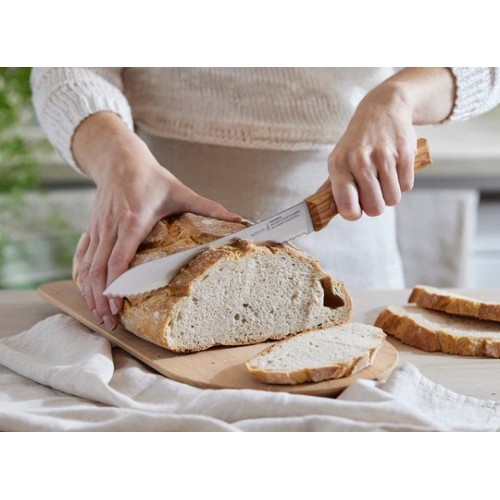 Opinel No 116 Parallele Bread Knife with Olive Wood Handle