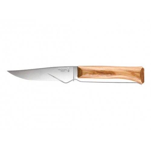 Opinel Cheese Knife and Fork Set with Olive Wood Handle