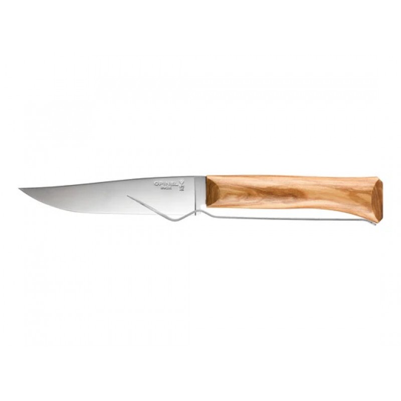 Opinel Cheese Knife and Fork Set with Olive Wood Handle