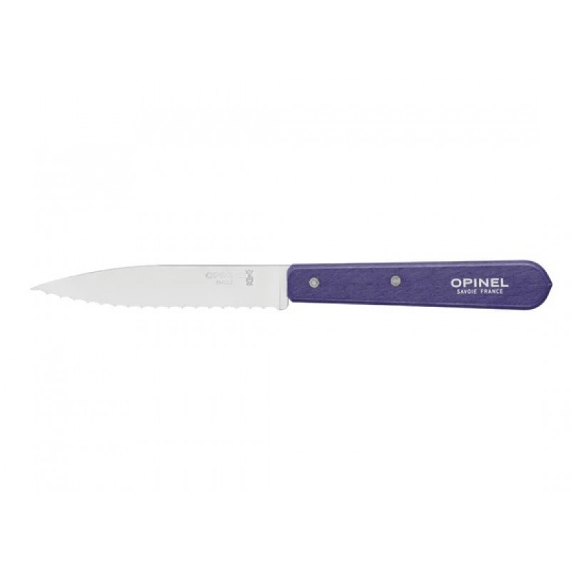 Opinel No.113 Serrated Kitchen Knife Violet