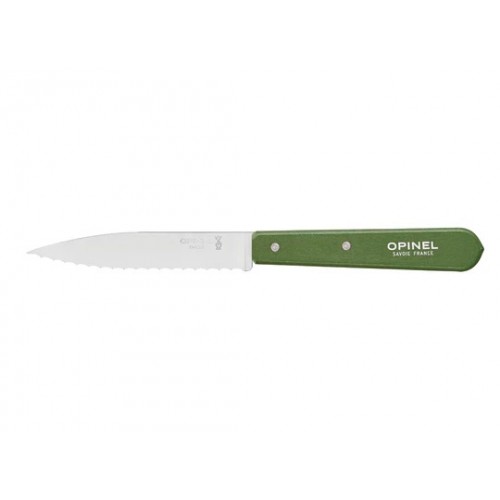 Opinel No.113 Serrated Kitchen Knife Khaki