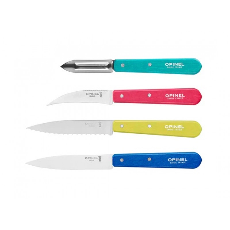 Opinel Pop80 4 Piece Kitchen Knife Set