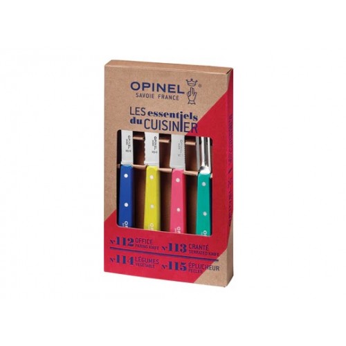 Opinel Pop80 4 Piece Kitchen Knife Set
