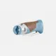 Opinel Neo7 Alpine Linden Folding Knife - 3.2" Serrated Stainless Steel Blade Polypropylene and Cork Glacier Blue Handle Cyclaire Knives and Tools