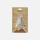 Opinel Neo7 Alpine Linden Folding Knife - 3.2" Serrated Stainless Steel Blade Polypropylene and Cork Glacier Blue Handle Cyclaire Knives and Tools