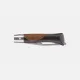 Opinel Neo7 Alpine Linden Folding Knife - 3.2" Serrated Stainless Steel Blade Polypropylene and Cork Dark Brown Handle Cyclaire Knives and Tools