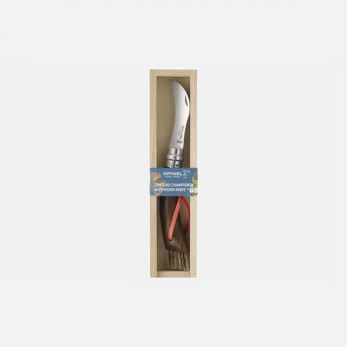 Opinel No.8 Mushroom Knife in Walnut Wooden Gift Box