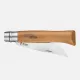 Opinel No.12 Beechwood Folding Pocket Knife - 4.72" Carbon Steel Blade Beechwood Handle Cyclaire Knives and Tools