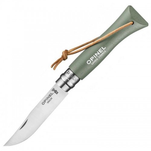 Opinel No. 6 Sage Colorama Pocket Knife - 2.75" Stainless Steel Blade