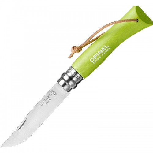 Opinel No.7 Anise Colorama Pocket Knife - 3.14" Stainless Steel Blade