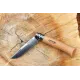 Opinel No.8 Folding Pocket Knife - 3.34" Stainless Steel Blade Beechwood Handle Cyclaire Knives and Tools