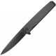 Outdoor Edge Peleus Pocket Knife - 3.3" Black Blade Black G10 Handle