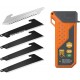 Outdoor Edge Razor XD2 Pocket Knife - 3" Removable Utility Blade (5 included) TPE Handle Gray