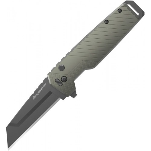 Outdoor Edge Razor XD4 Folding Knife - 3" Blade Green Aluminum Handle inc 5 Blades