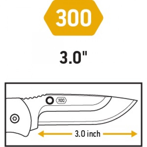 Outdoor Edge Razor VX4 Folder - 3" Removable Blade (4 Included) Black and Green G10 Handle