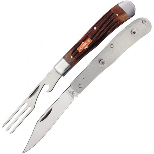 Outdoor Life Lunchbox Folder - Camping Knife and Fork Set