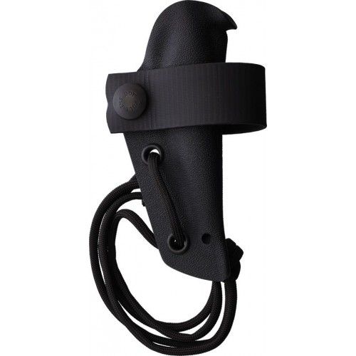 Peltonen Knives M23 Ranger Cub Knife - 2.63" Natural Finish Carbon Steel Blade Black TPE Handle Kydex Sheath