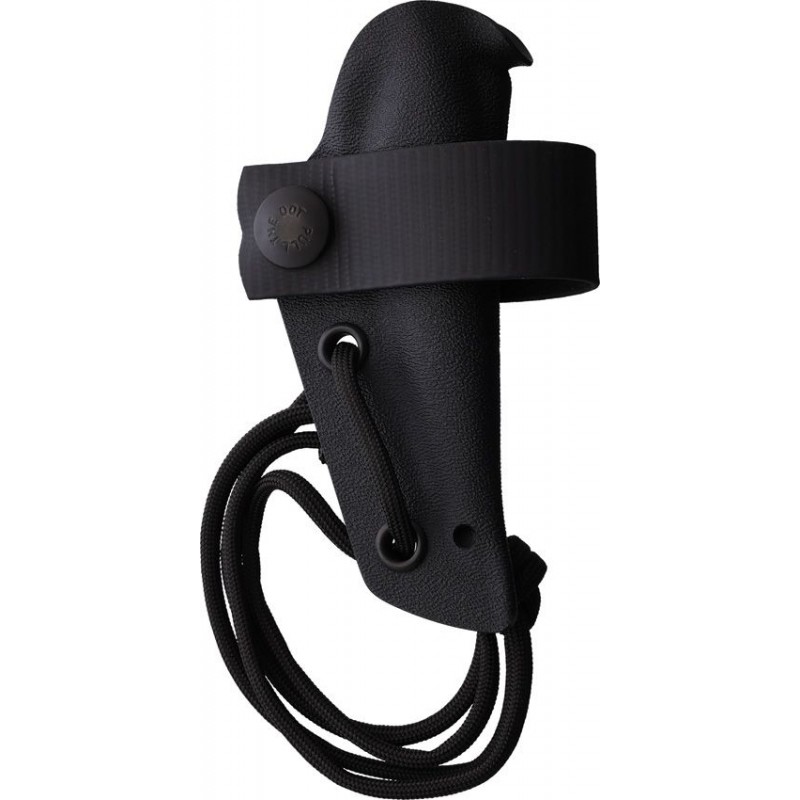 Peltonen Knives M23 Ranger Cub Knife - 2.63" Natural Finish Carbon Steel Blade Black TPE Handle Kydex Sheath