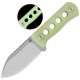 QSP Canary Neck Knife - 2.5" 14C28N DP Blade Glow-in-the-Dark Resin Handle Kydex Sheath