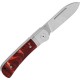 QSP Hedgehog Slipjoint UK EDC Knife - 2.92" 14C28N Blade Red Resin Handle