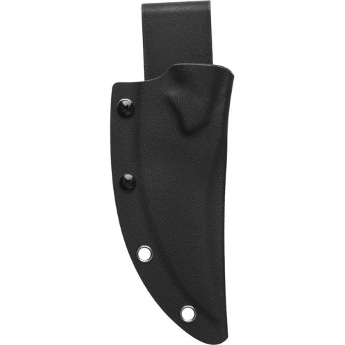 QSP Viper Fixed Blade Knife - 4" Stainless Steel CP Blade Black and Red Tortoise Resin Sculpted Handle