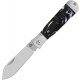 QSP Jumping Jack UK EDC Pocket Knife - 2.75" 14C28N Stainless Steel Blade Black and White Resin Handle