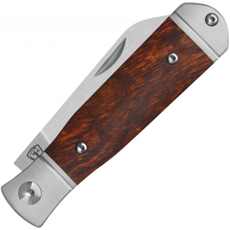 QSP Jumping Jack UK EDC Pocket Knife - 2.75" 14C28N Stainless Steel Blade Ironwood Handle