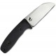 Reiff Knives Circadian Knife - 3.28" CPM-MagnaCut Sheepsfoot Blade Black Canvas Micarta Handle Kydex Sheath