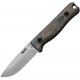 Reiff Knives F3 EDC Knife - 2.9" CPM-3V Carbon Steel Blade Black and Green Canvas Micarta Handle Kydex Sheath