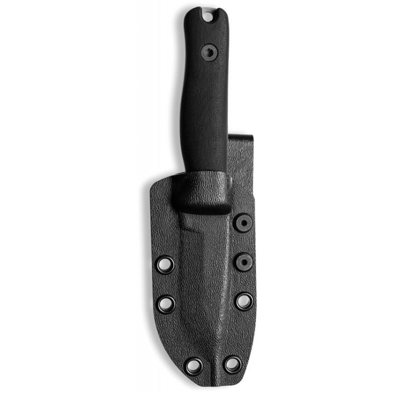 Reiff Knives F3 EDC Knife - 2.9" CPM-3V Carbon Steel Blade Black Canvas Micarta Handle Kydex Sheath