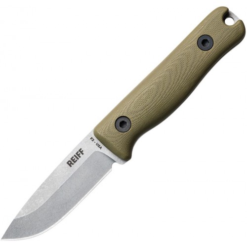 Reiff Knives F3 EDC Knife - 2.9" CPM MagnaCut OD Green G10 Handle Kydex Sheath